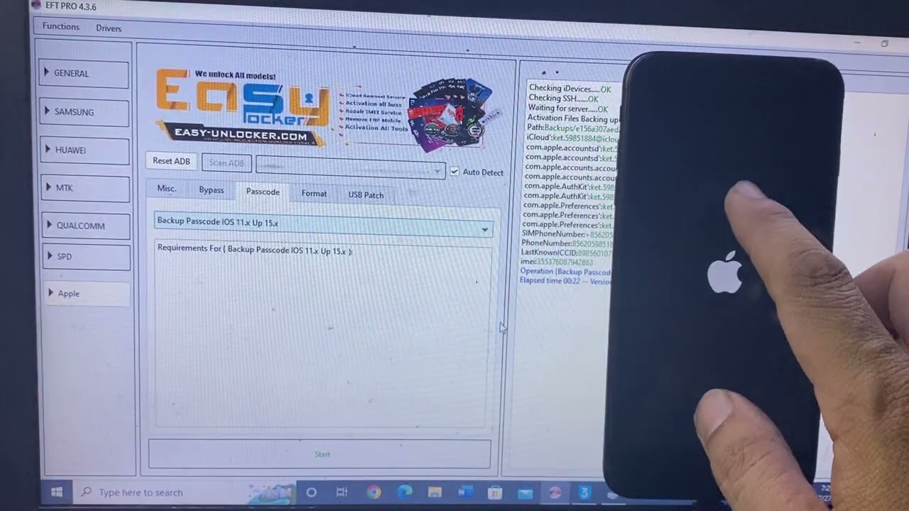 Bypass iPhone 6s - X  iOS 15  wiht sim in  passcode  ບ່າຍພາດ iPhone iOS 15 ໜ້າລະຫັດ ໃສ່ຊີມໄດ້ 100%