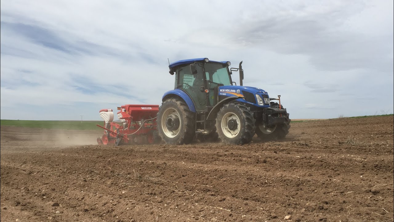 [GoPro] New Holland TD90d + Özdöken VPTT 6 sıra havalı mibzer (Ayçiçeği ekimi)