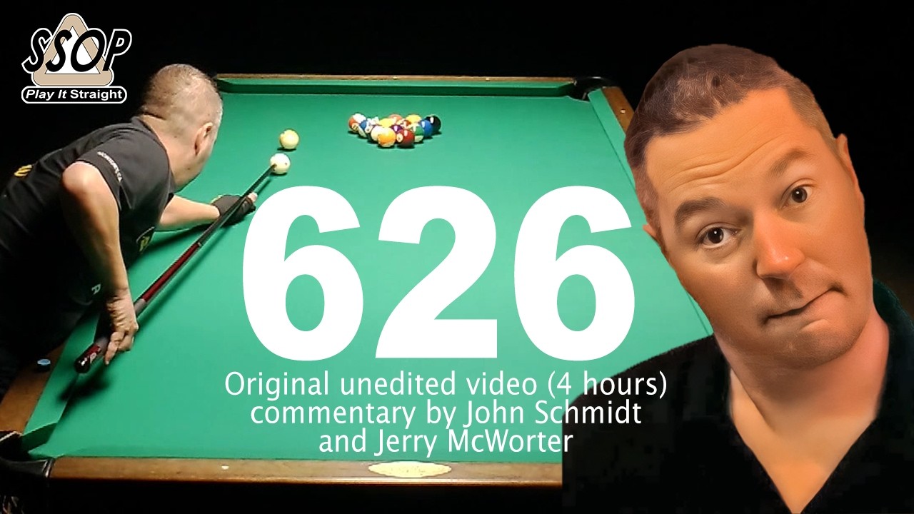 626 Ball Straight Pool Run by John Schmidt, May 27, 2019