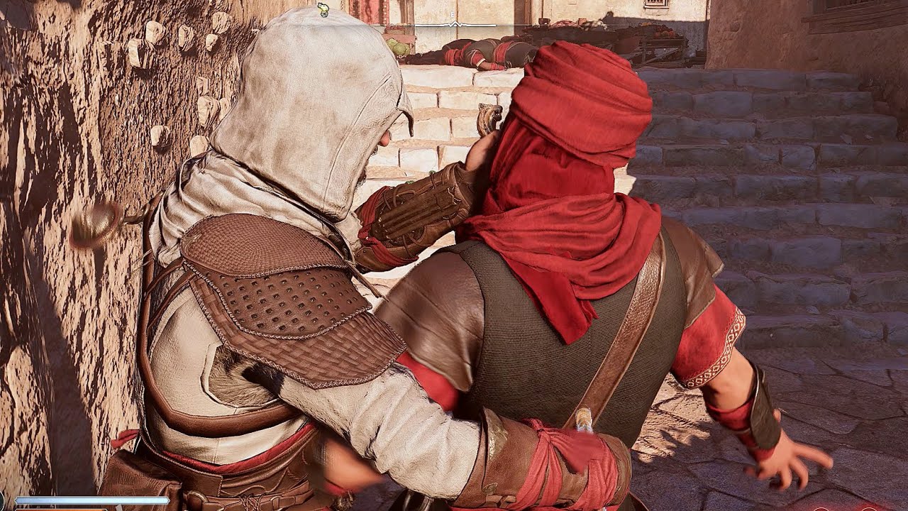 Assassin's Creed Mirage Master Assassin Outfit No Damage Sword Combat & Free Roam Gameplay