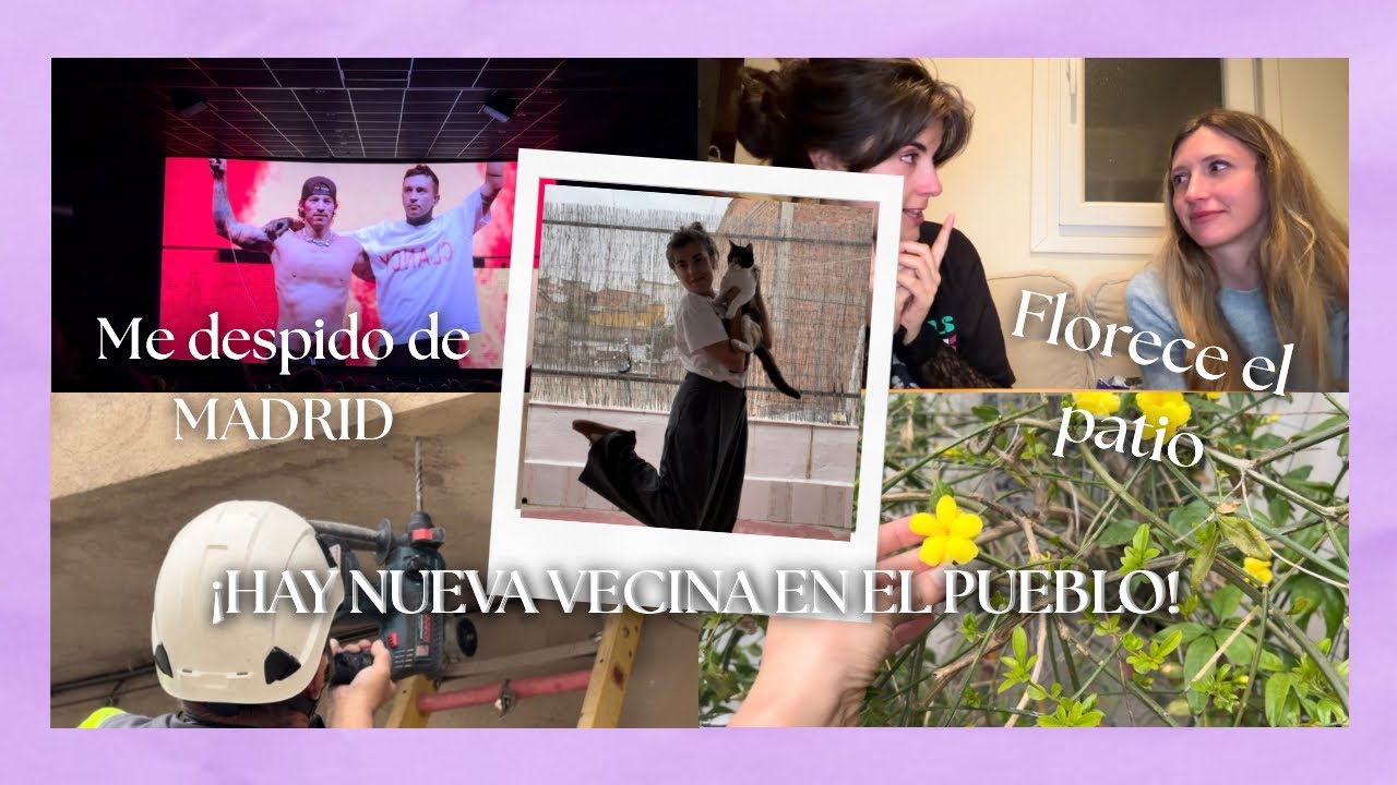 CIERRO LA PUERTA 🚪 (por última vez) 🥹 LLEGO al PUEBLO 🏡 el patio FLORECE 🌼 