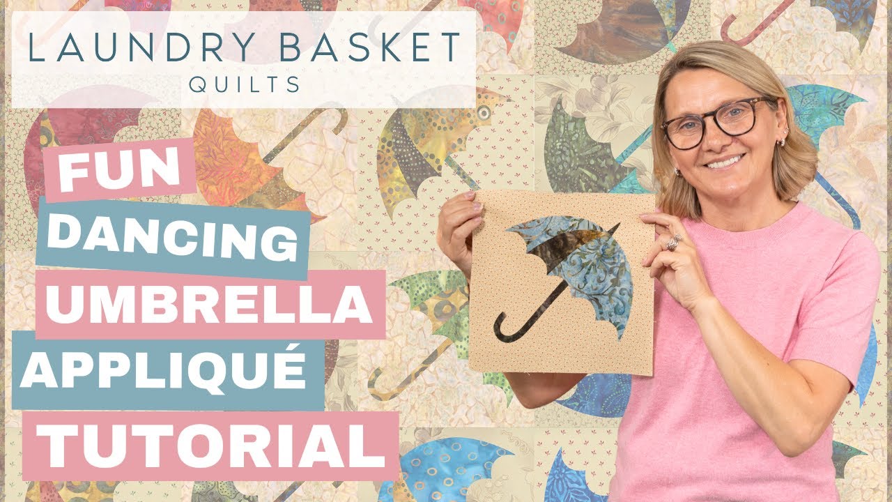 How to Appliqué! - FREE and Simple - Dancing Umbrella Tutorial