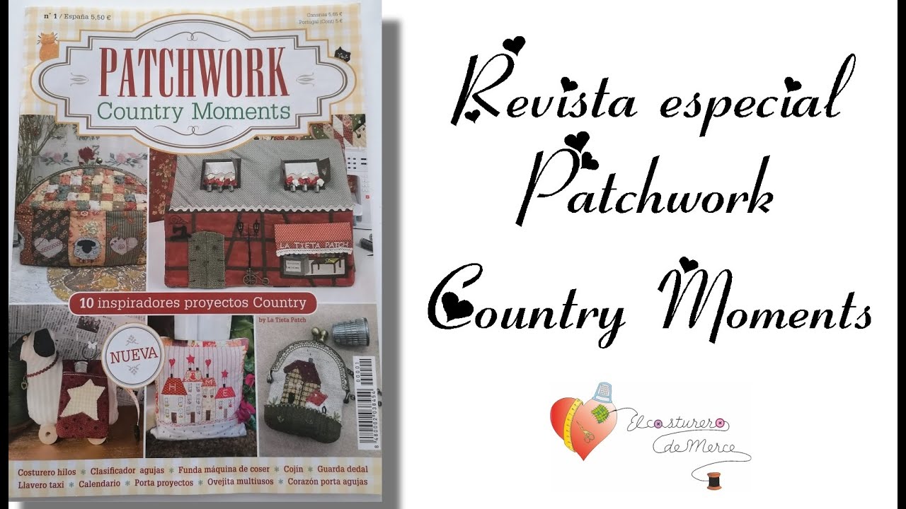 Revista Patchwork Country Moments Os va ha gustar!!! #patchwork  #costuracreativa  #costura