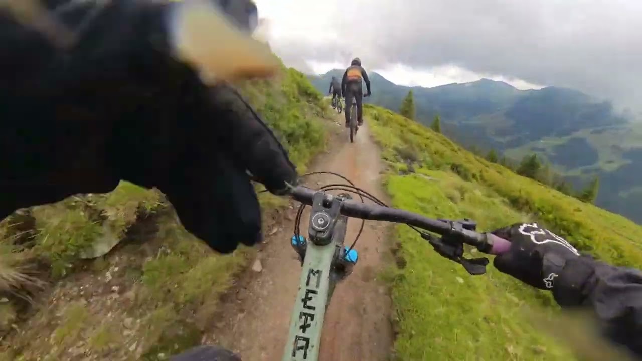 Saalbach - Hacklberg Trail PART#1 | run in the wet | POV | 2023
