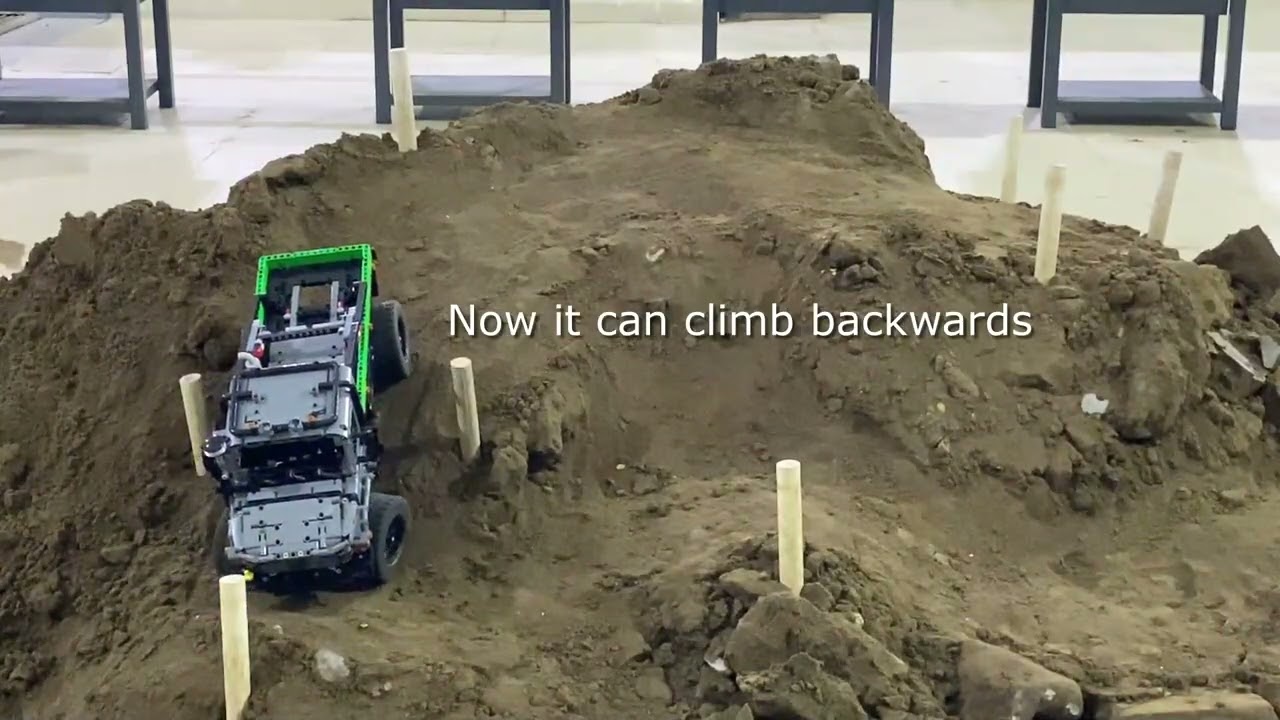 LEGO 42129 MB Zetros, with bigger wheels, foundry sand trials (Part 1): Is this set playable or not?