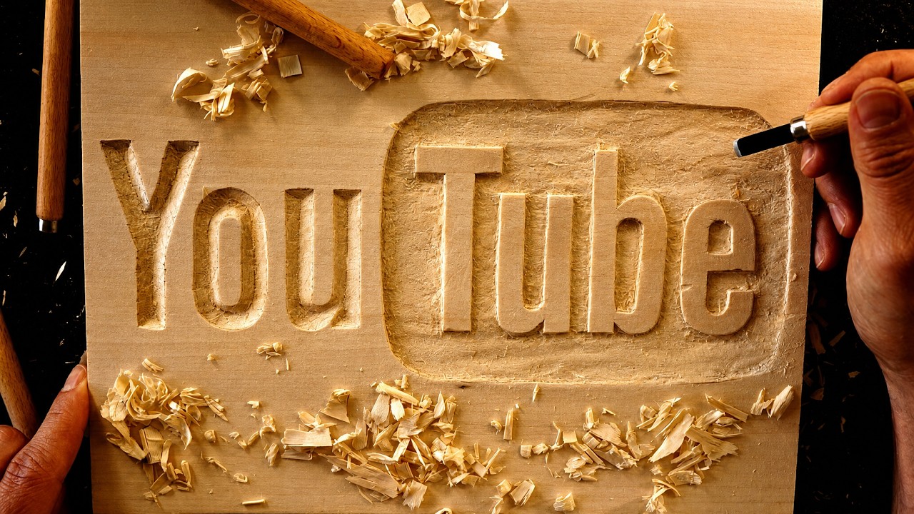 ASMR Carving YouTube (no talking)