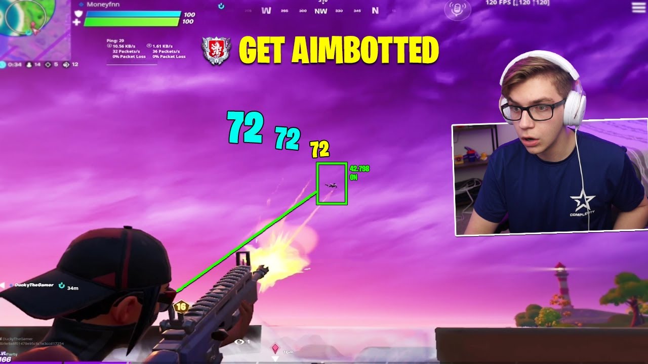 I played with an AIMBOTTER on Fortnite Mobile...