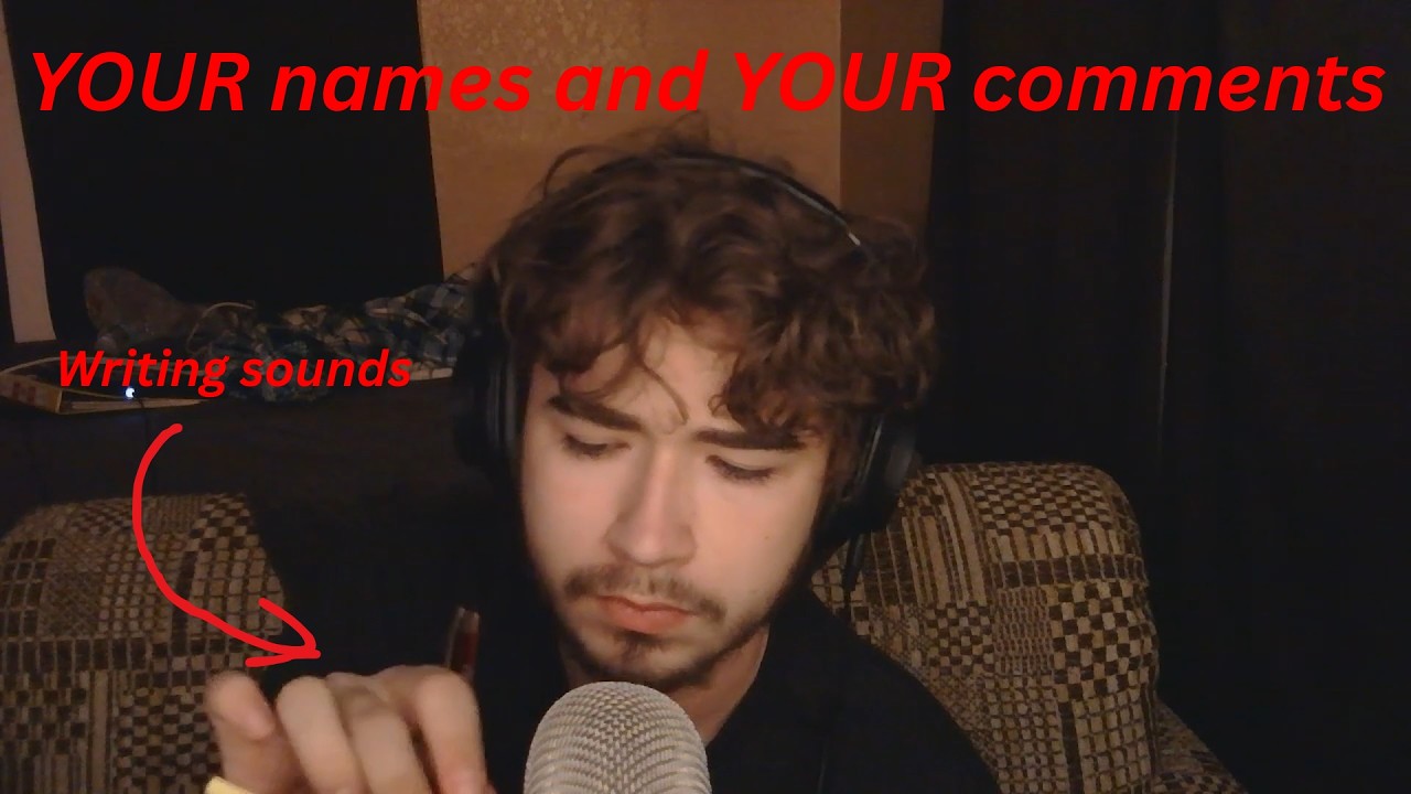 [ASMR] Reading and writing my subscribers names and comments!