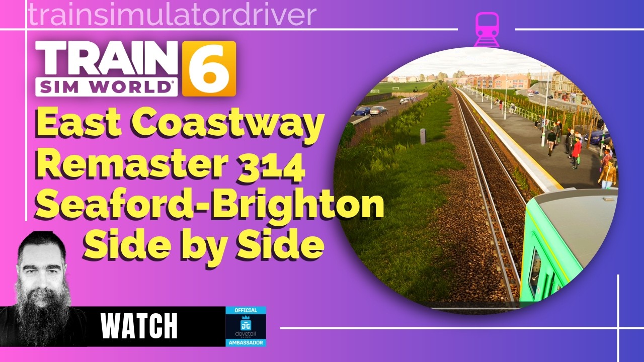 TSW6 East Coast Way Remastered vs Original: Seaford to Brighton Comparison