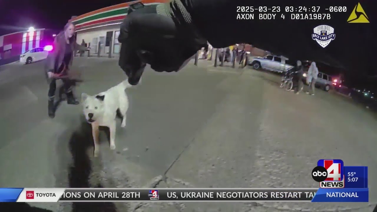 Police release bodycam footage after dog shot by officer in Utah