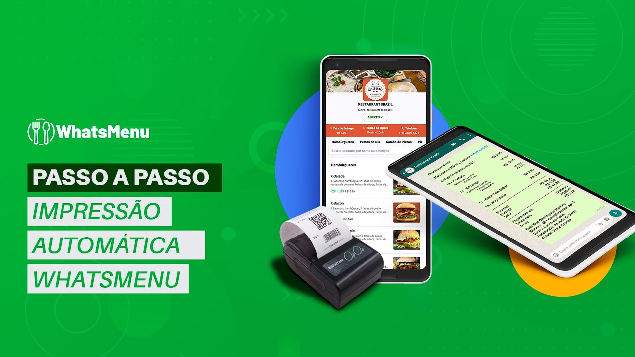 Passo a Passo Impress&atilde;o Autom&aacute;tica WhatsMenu
