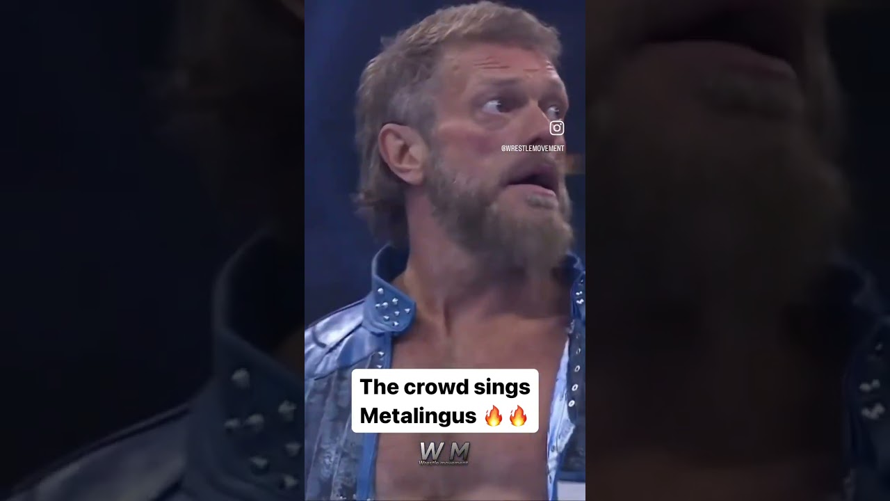 The crowd sings edge’s song