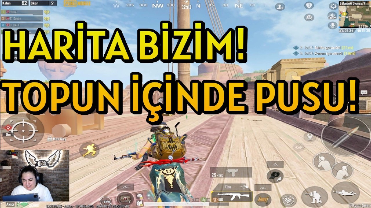 ERANGEL’DE HARİTAYI ELE GEÇİRDİK! AKM & P90 İLE TOPUN İÇİNDEKİ PUSUCUYU ÇIKARDIM