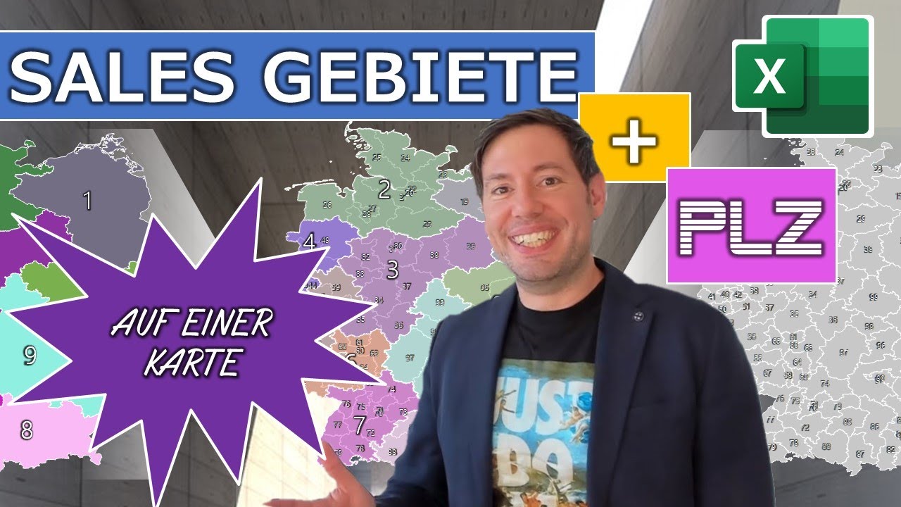 Vertriebsgebiete und PLZ gleichzeitig auf EINER Karte in Excel! Wie geht das?