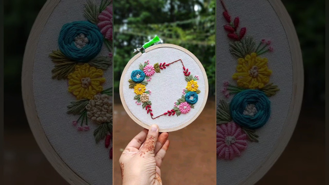 Hand Embroidery Flower Pattern ❤️ Gossamer 