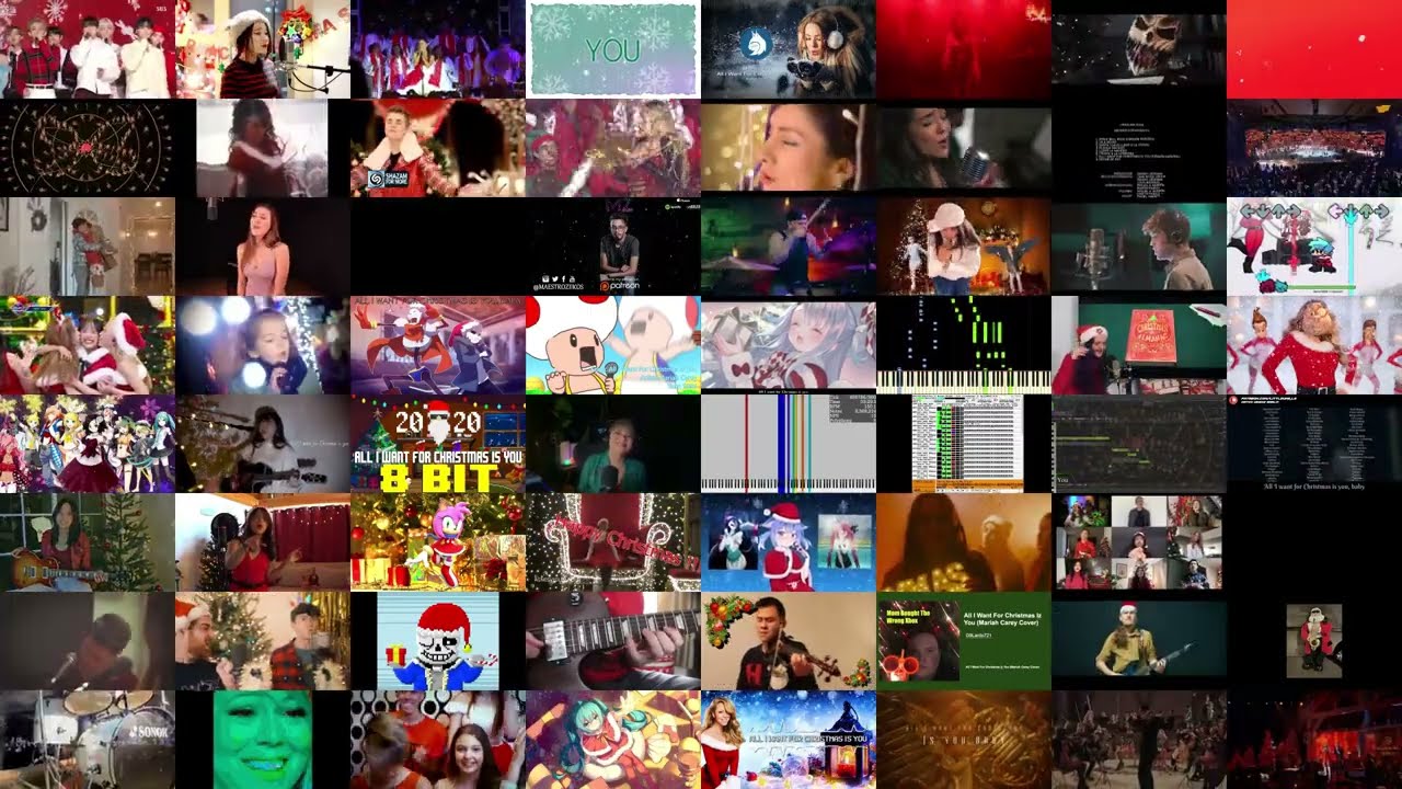 All I Want For Christmas Is You but it's a Mashup of 64 versions (Christmas Special Mashup 2022🎄)