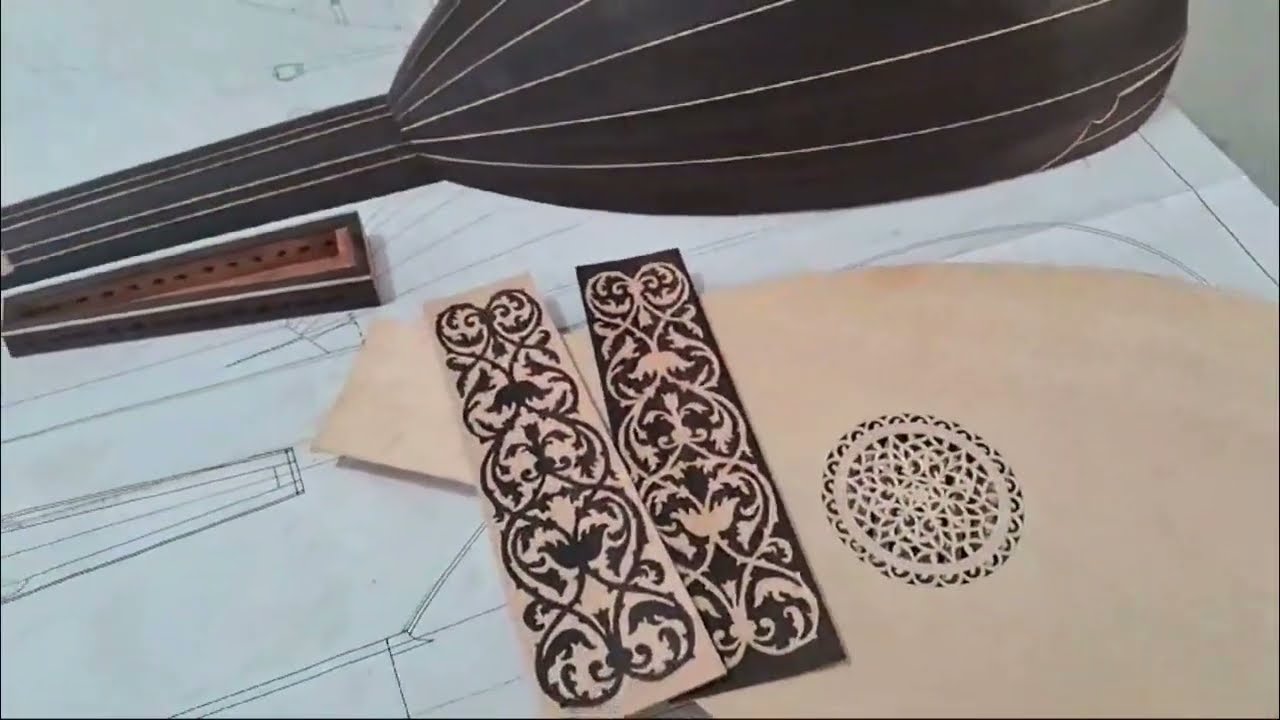Renaissance Lute. Making finguerboard.