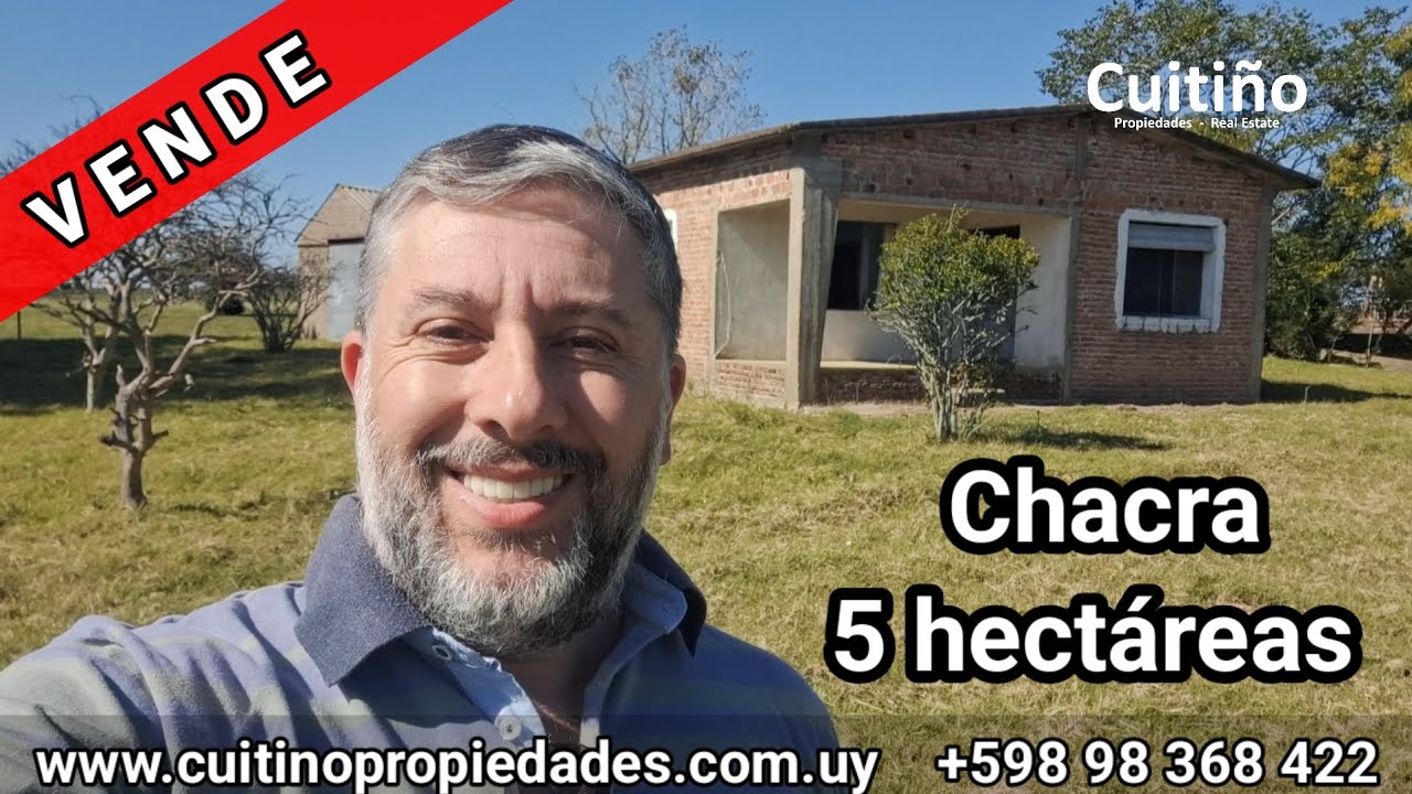 Campo chacra de 5 hectáreas con casa en ruta 12 km. 88 entre Tala y San Ramón, Canelones, Uruguay