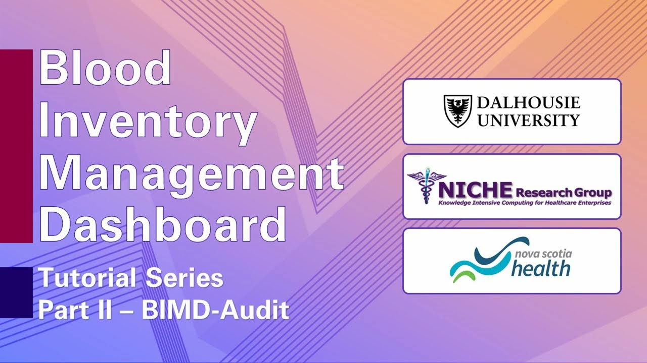 Blood Inventory Management Dashboard Tutorial (Part II: BIMD-Audit)