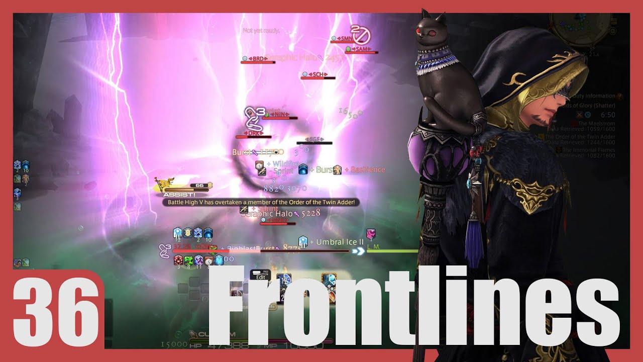 Defending Against Both Teams | Black Mage | FFXIV PVP Series 7 | Frontlines 36