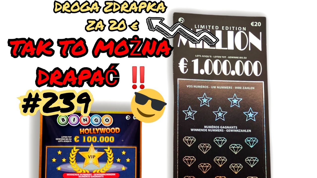 Zdrapki Lotto#239 Draping Belgijski🇧🇪 MILLION  & BINGO Drapanko z zyskiem👍🤑#win#wygrana#gain#