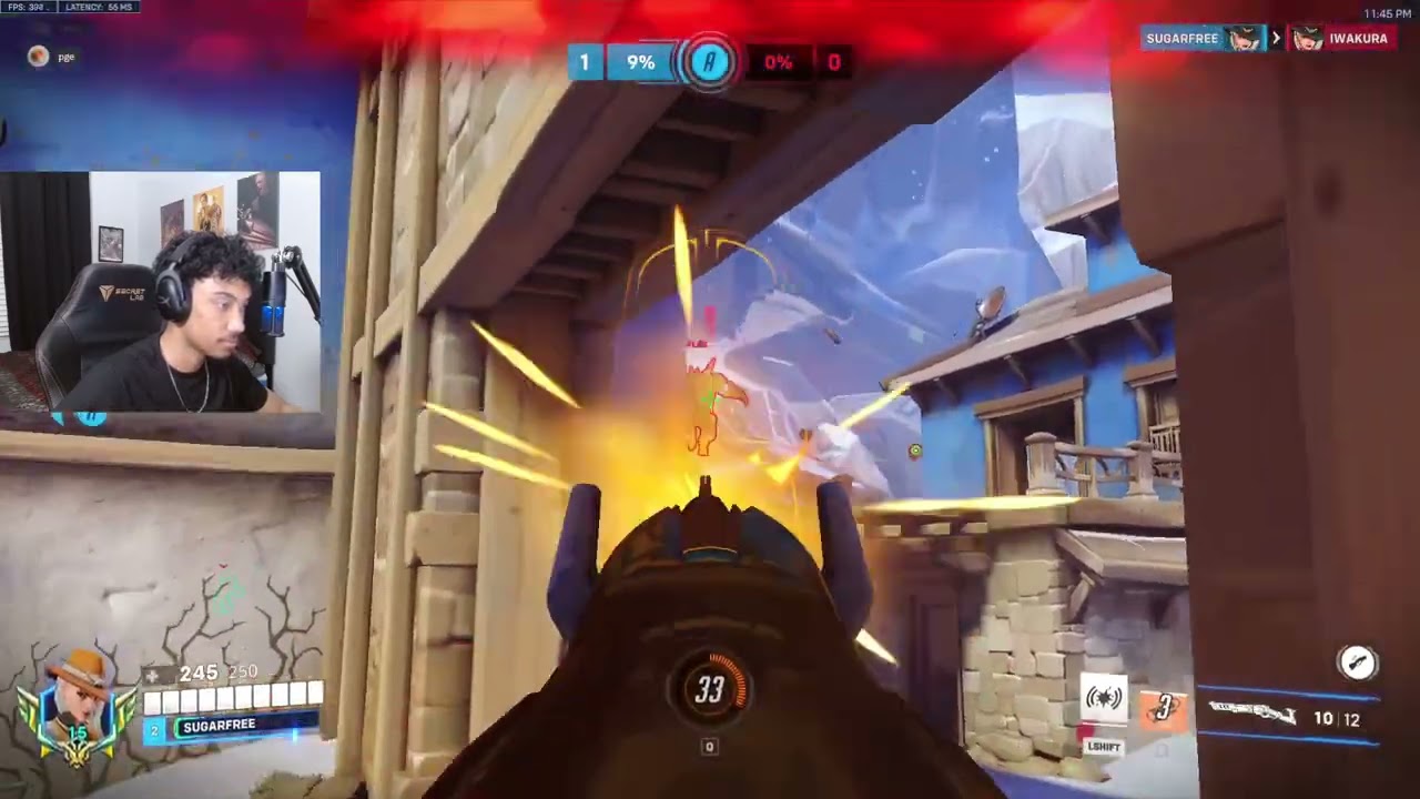 Sugarfree Insane ASHE Season 15 Top 500 Gameplay Overwatch 2