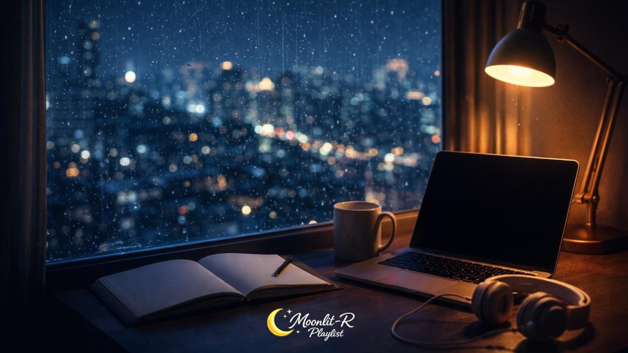 Rainy Night Study Playlist | Piano & Lofi Beats for Studying, Relaxing (2 Hours, No Lyrics)