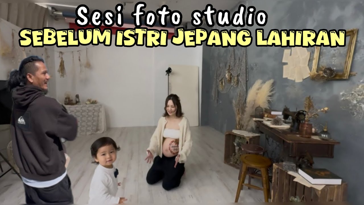 Tidak terasa istri Jepang sudah hamil besar