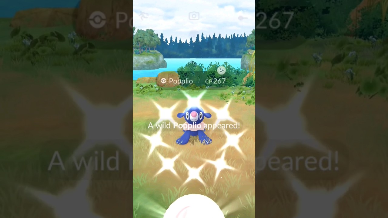 🤡 A Wild Shiny Popplio appeared! #Pok&eacute;mon #Shiny #Fun #Water #Fairy #Clown #Community #Niantic #Fyp
