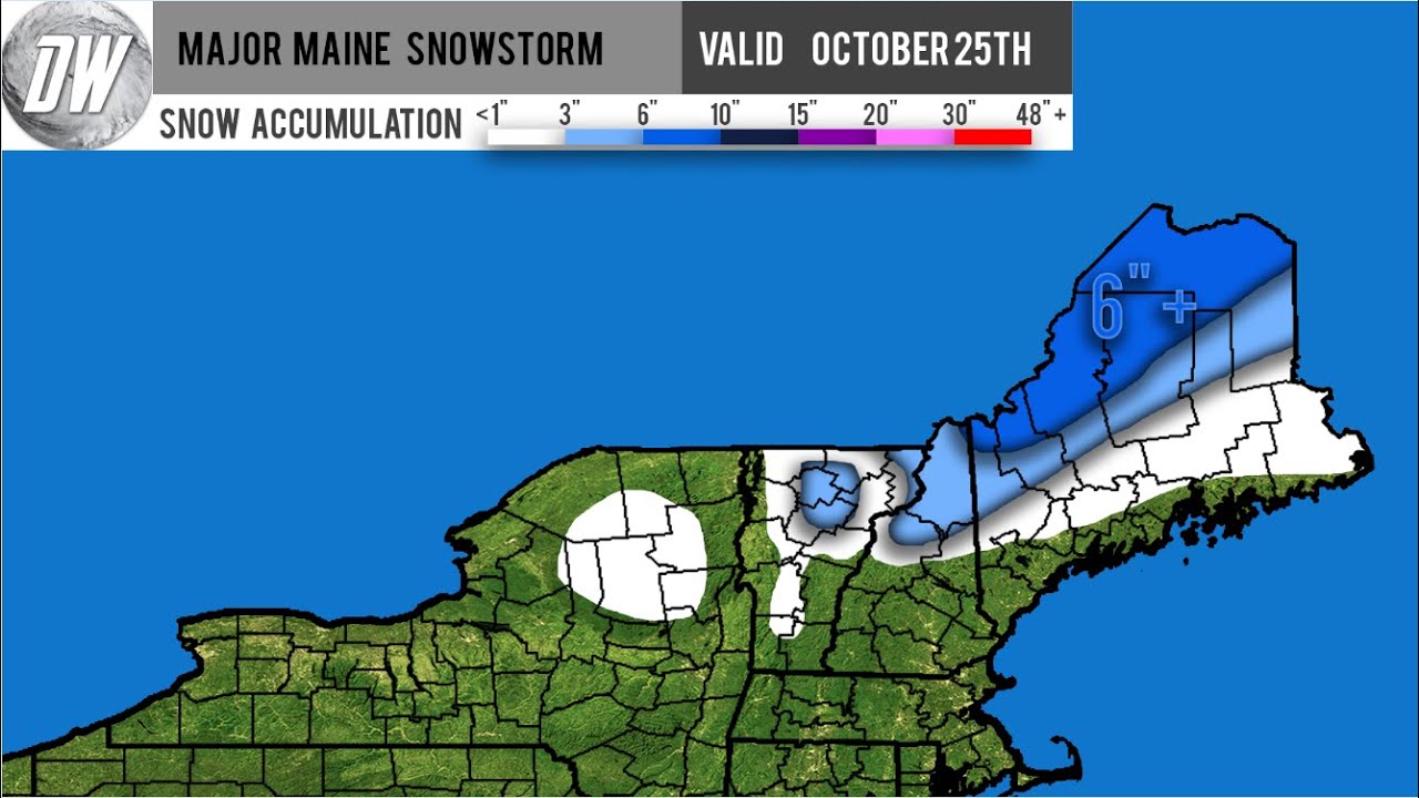 Major New England Snowstorm Forecast for Wednesday the 24th