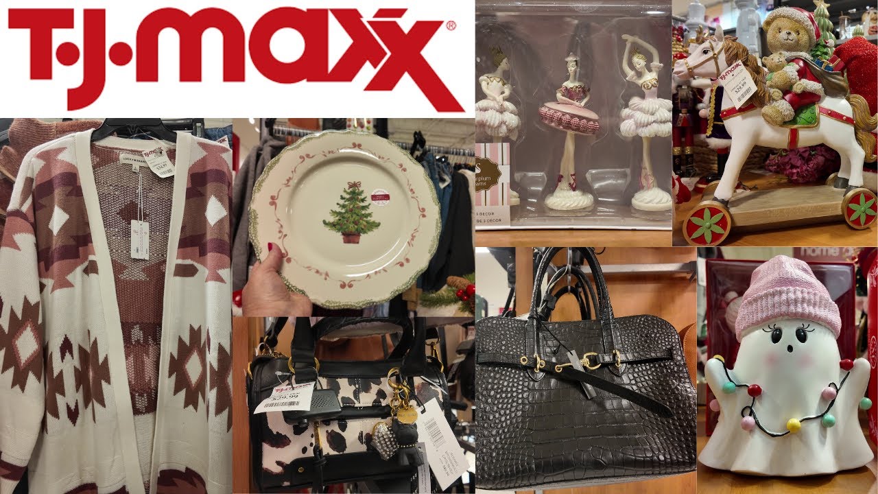 T.J. Maxx — Рождество 2025, сумки, мода, украшения, декор и многое другое