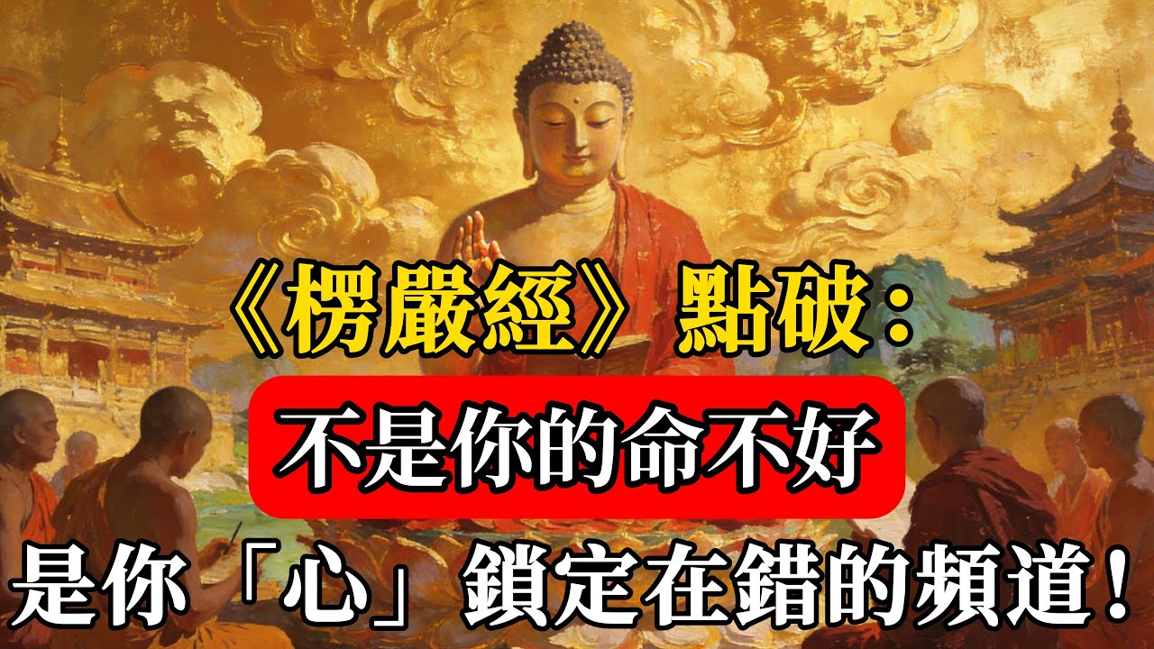 《楞嚴經》點破：不是你的命不好，是你「心」鎖定在錯的頻道！#佛緣禪修#佛陀#佛學#佛教#禪修#佛法智慧#佛教故事#佛教文化