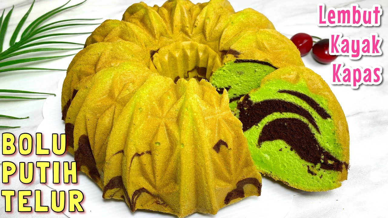 BOLU PANDAN COKLAT DARI PUTIH TELUR HASILNYA SELEMBUT KAPAS
