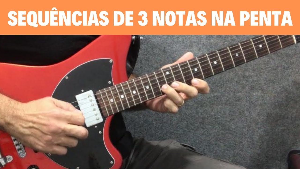(Aula 1/4) Sequências (padrões) de 3 em 3 notas na pentatônica #auladeguitarra #cursodeguitarra