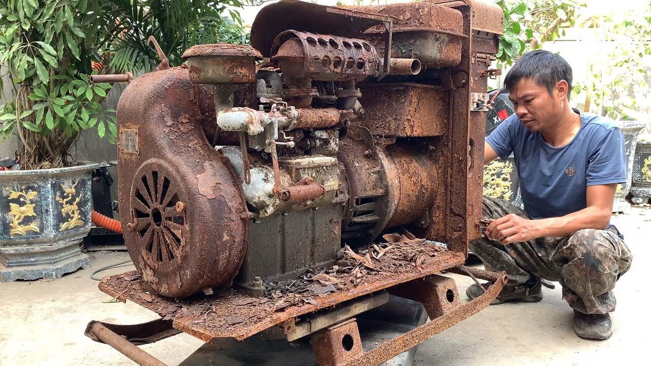 Restoration AIRPORT Gennerator | Restoration  Engine УД2 М1 CCCP