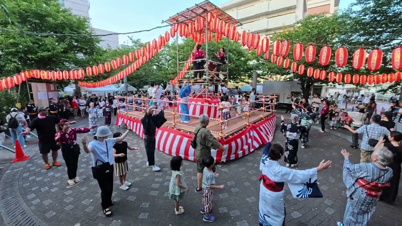 ドラえもん音頭　染井吉野桜記念公園夏祭り盆踊り大会６　東京都豊島区　駒込駅前　2025年8月30日