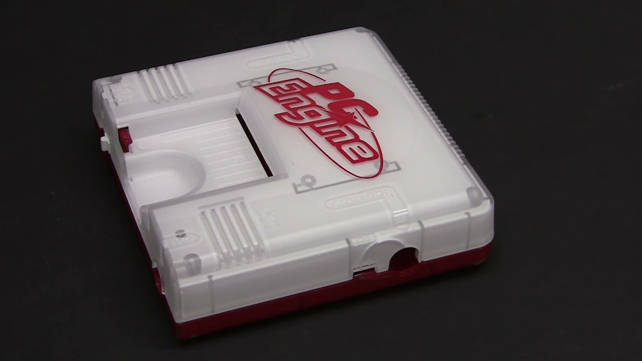 PC Engine clear case internally painted like OG Fami SpacePiratePrints