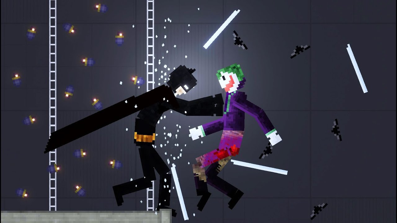 Batman fights Crime in People Playground