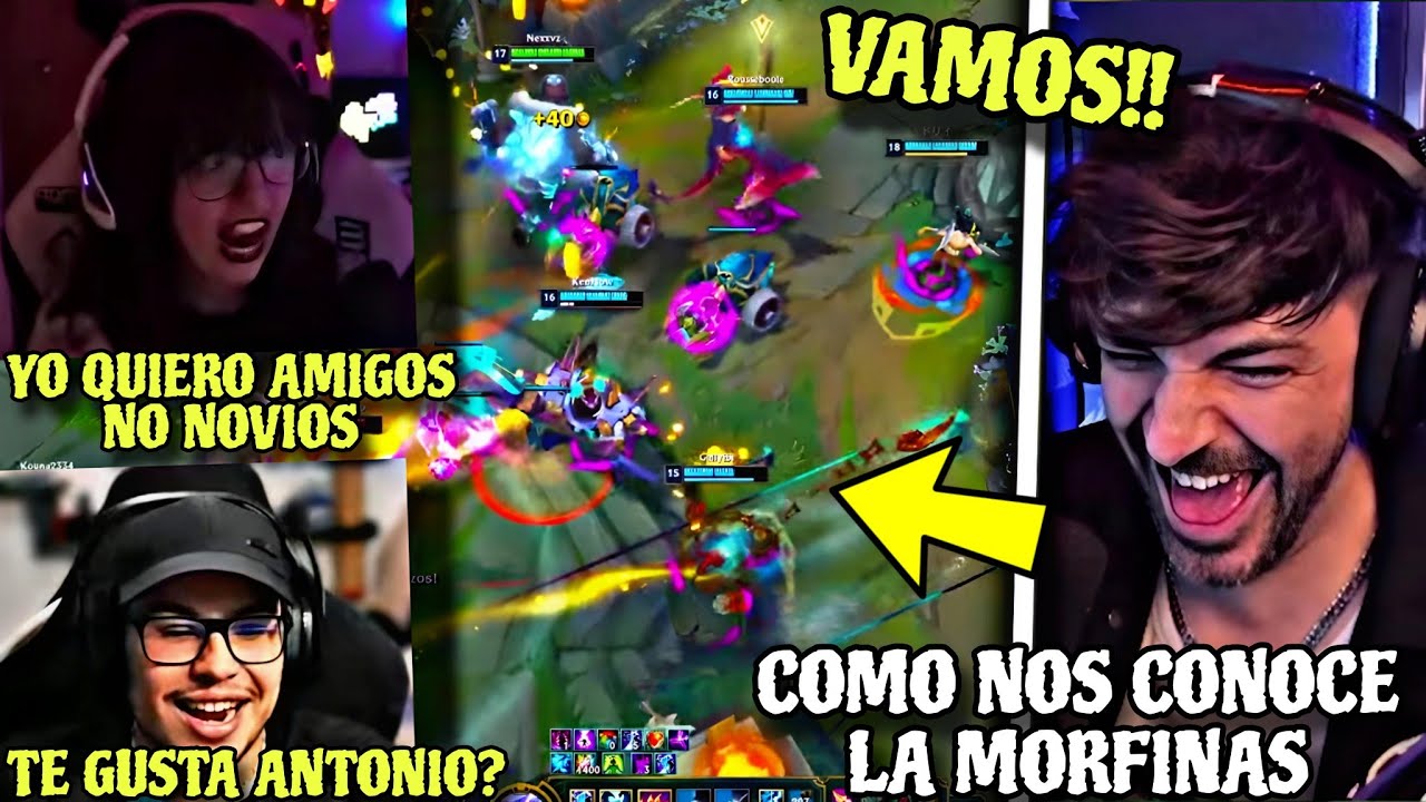 NEXXUZ Y KENFLOW NO DEJAN EN PAZ A MORPHAINS EN LOL PERO ELLA LOS TERMINA CARREANDO A AMBOS 😎😂