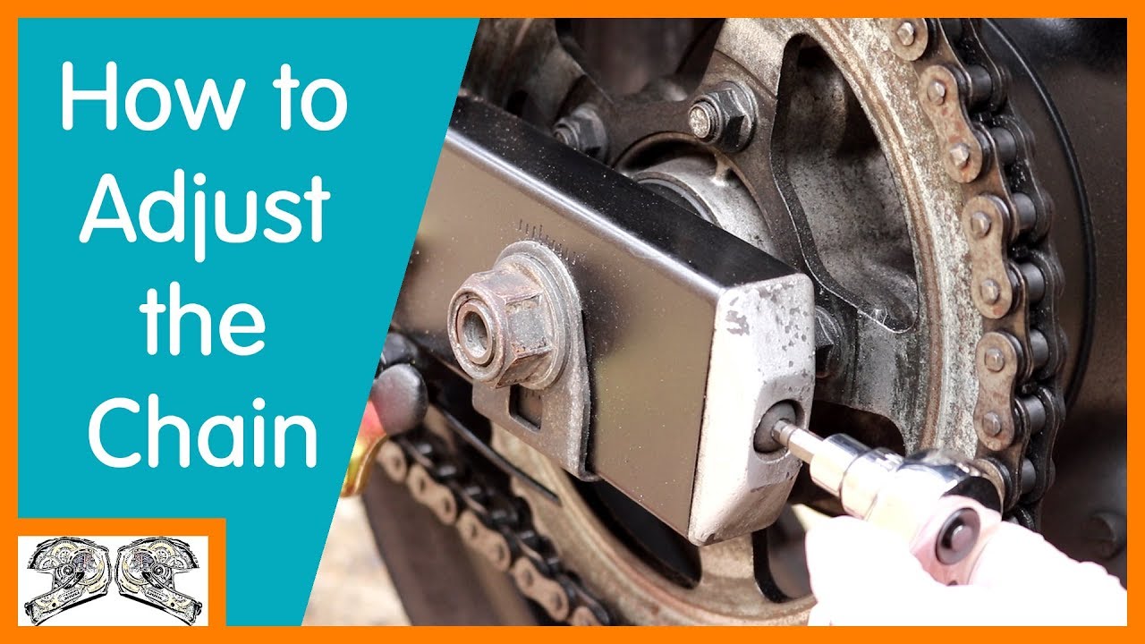 HOW TO Adjust Your Motorcycle Chain (on a Suzuki GSX650F)