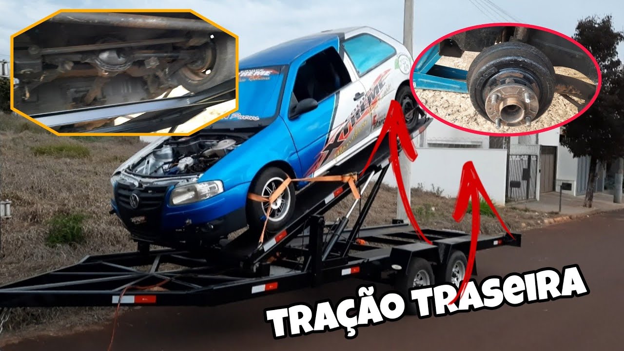 adaptação gol tração traseira