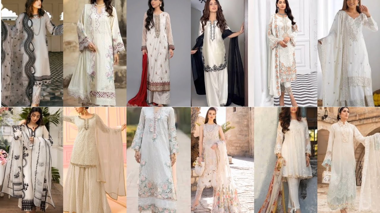 Top Trending White Eid Dress Designs for Girls | Elegant Festive Outfits | White dress idea for eid