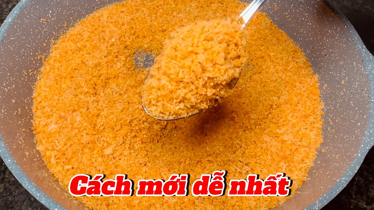 Làm chà bông tôm cách này quá nhanh và rất đẹp