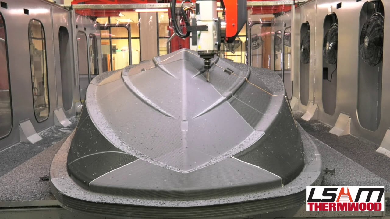 LSAM 3D Printed Marine Boat Hull Pattern