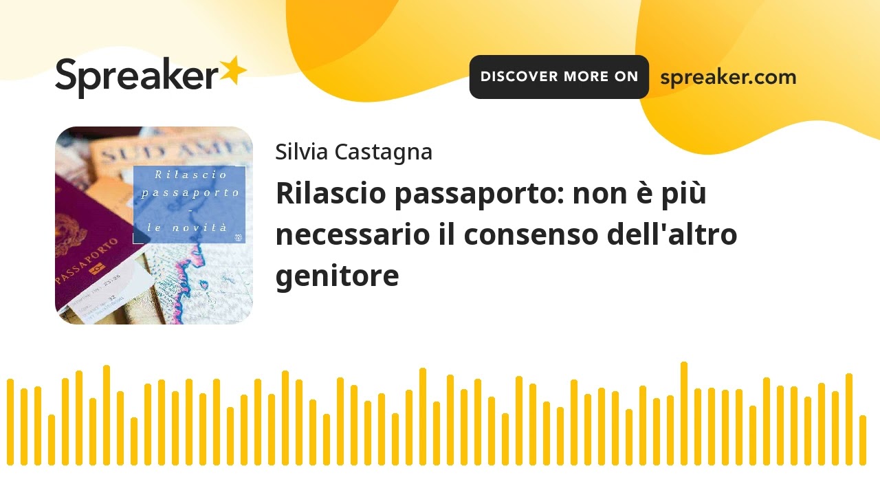 Rilascio passaporto: non è più necessario il consenso dell'altro genitore