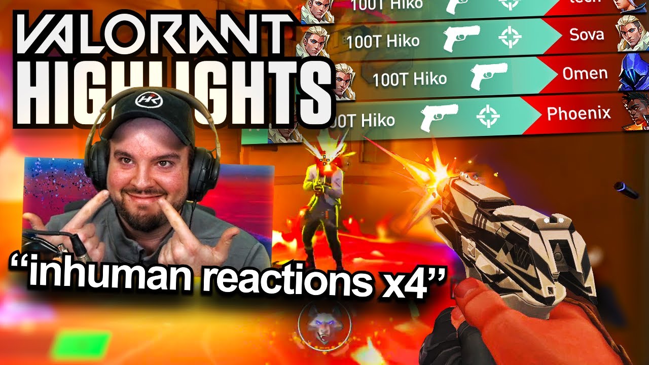 ANOTHER INHUMAN REACTIONS 4K!😱 | HIKO VALORANT STREAM HIGHLIGHTS