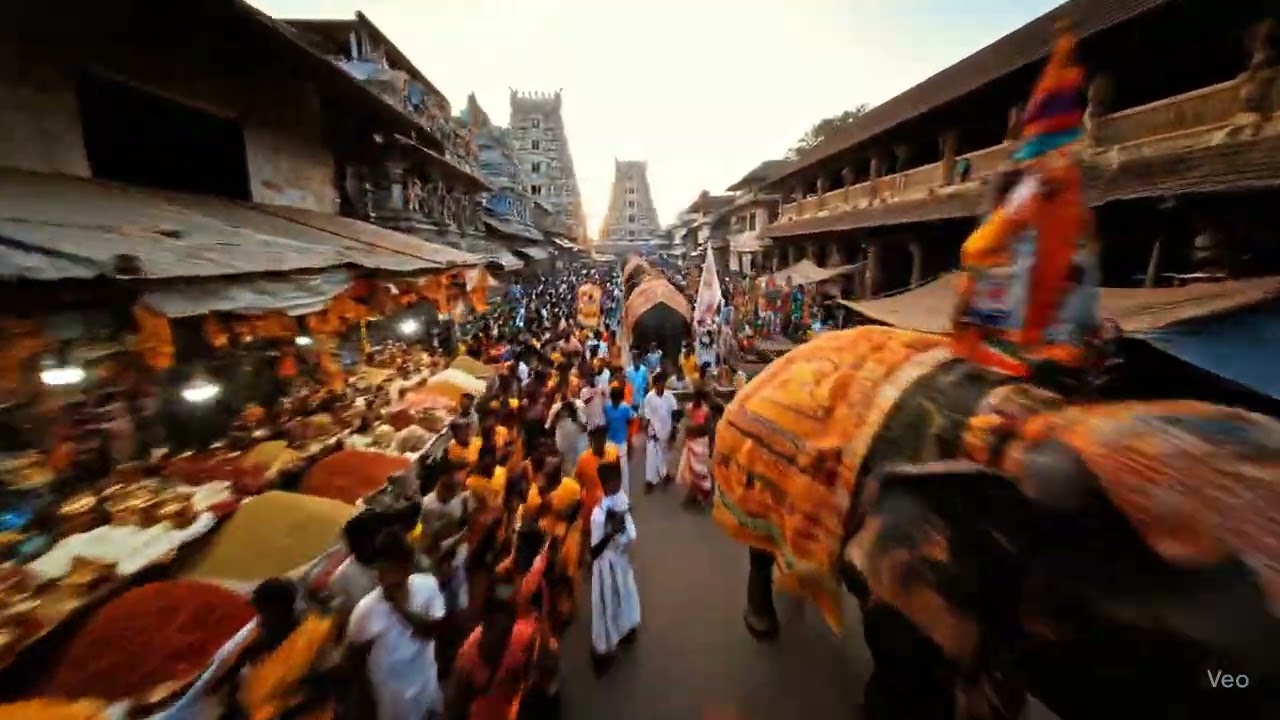 Tamil Temple Indian Festival AI Video