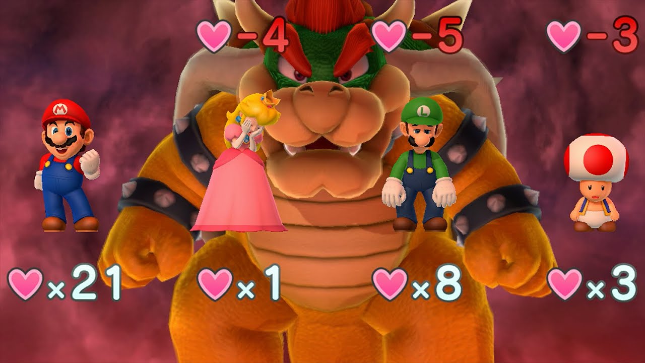 Mario Party 10 - Mario vs Peach vs Luigi vs Toad vs Bowser - Chaos Castle