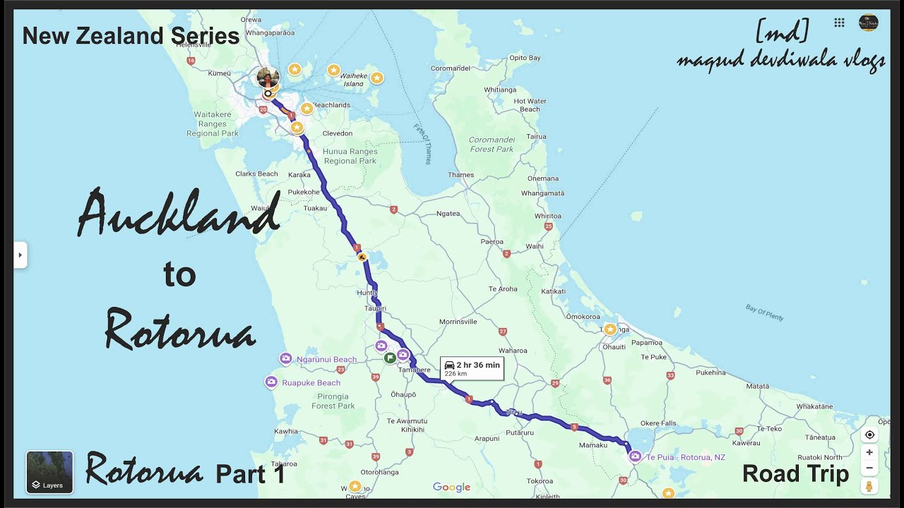 Auckland to Rotorua | Sulphur City | Road Trip | 4K Video | New Zealand Series | Rotorua Part 1