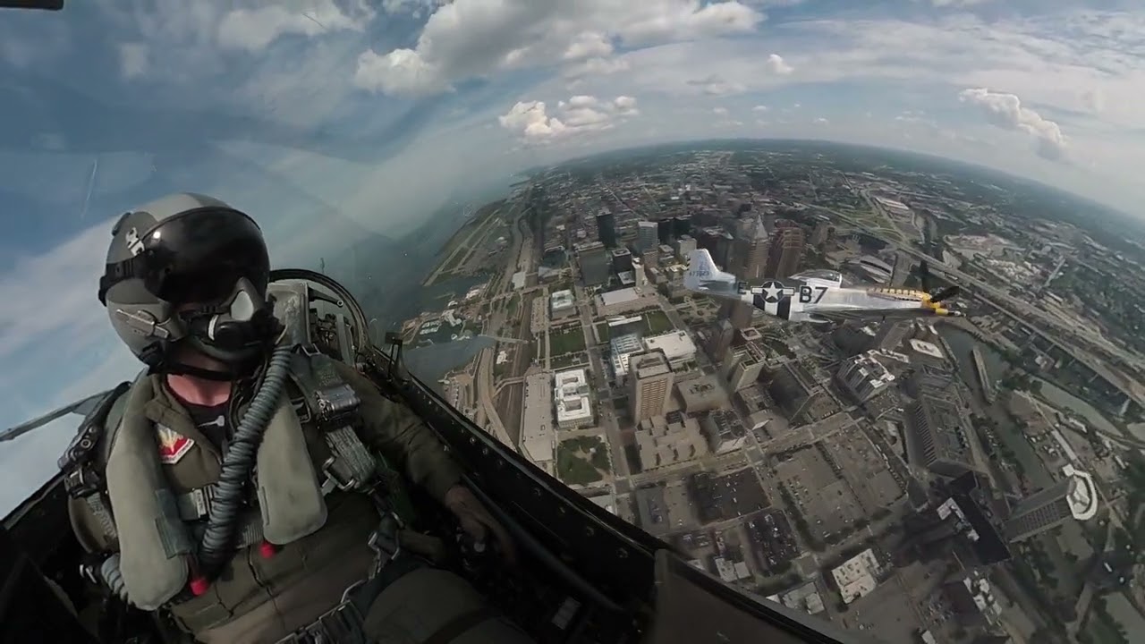 Fighter Formation | F-16 & P-51 Heritage Flight